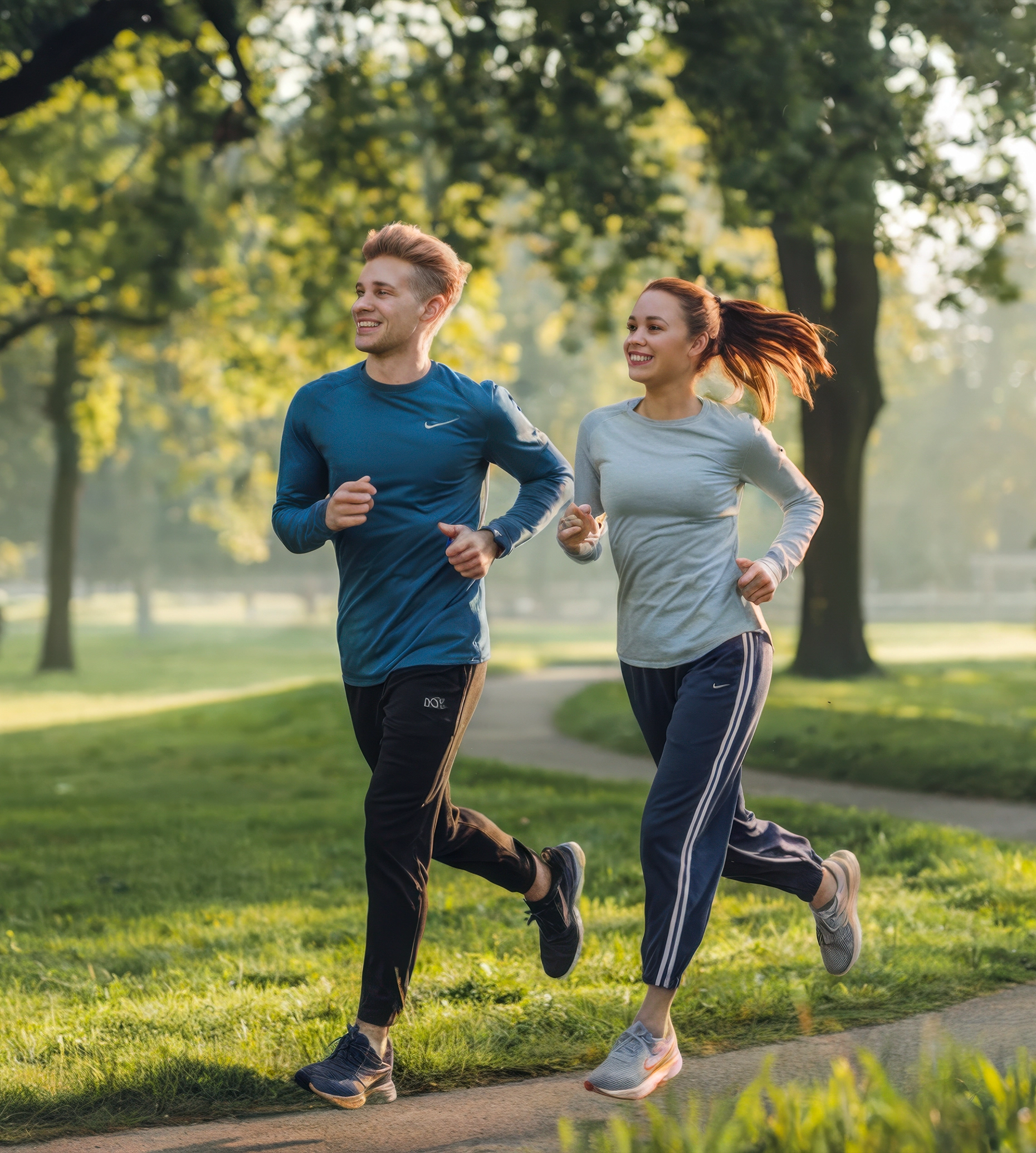 Vibrant jogging trails